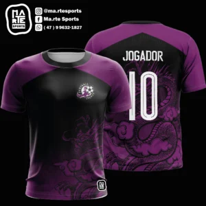 Estampa Dragão roxo