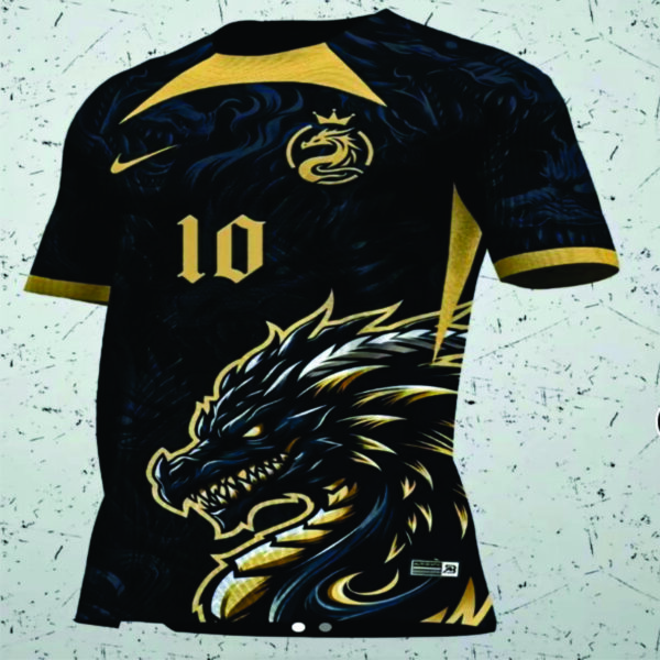 Dragão Black Dourado