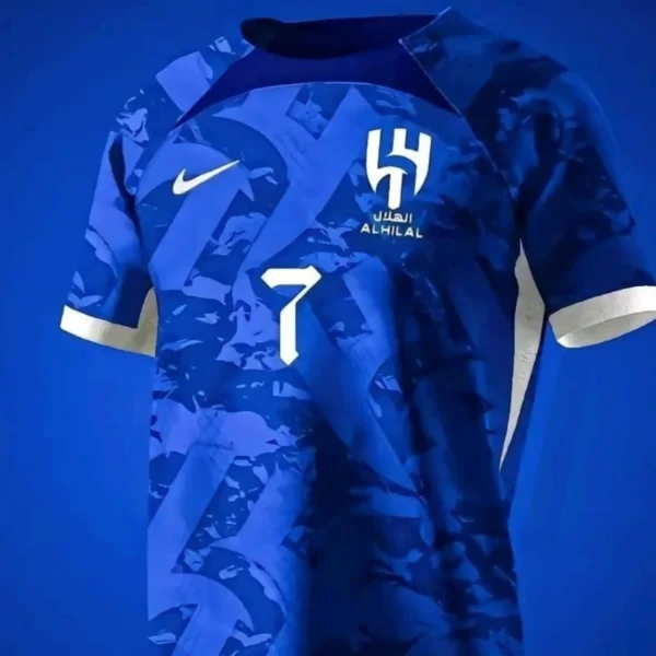 Abstrato azul Al-Hilal Saudi Football