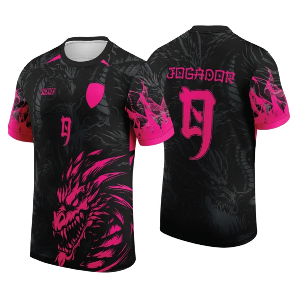 dragão fogo rosa