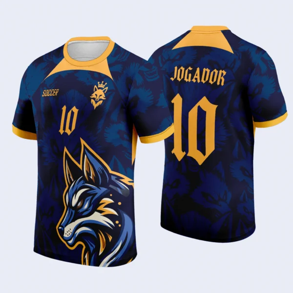 lobo azul e dourado