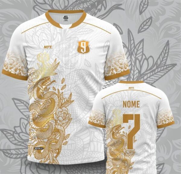 Serpente Floral Dourado