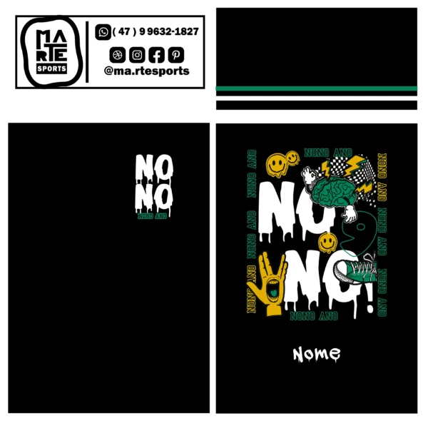 Arte Estampa Camisa Nono Ano Grafite Cérebro Emoji - Imagem 2