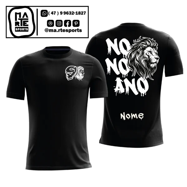 Arte Estampa Camisa Nono Ano Leão Juba