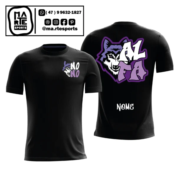 Arte Estampa Camisa Nono Ano Lobo Alfa