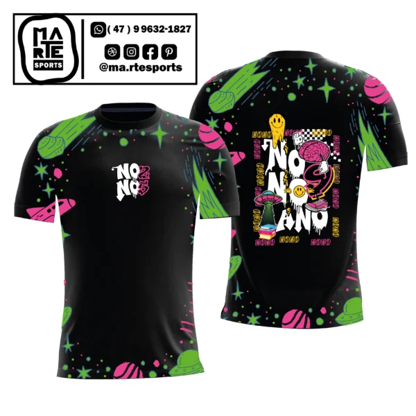 Arte Estampa Camisa Nono Ano Mundo e Livros Alien
