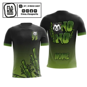 Arte Estampa Camisa Nono Ano Panda Bamboo