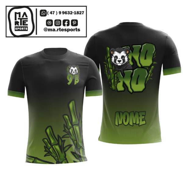 Arte Estampa Camisa Nono Ano Panda Bamboo