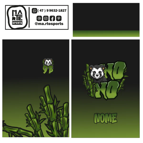 Arte Estampa Camisa Nono Ano Panda Bamboo - Imagem 2