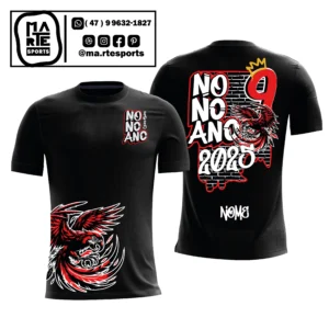Arte Estampa Camisa Nono Ano Papagaio Arara Vermelha