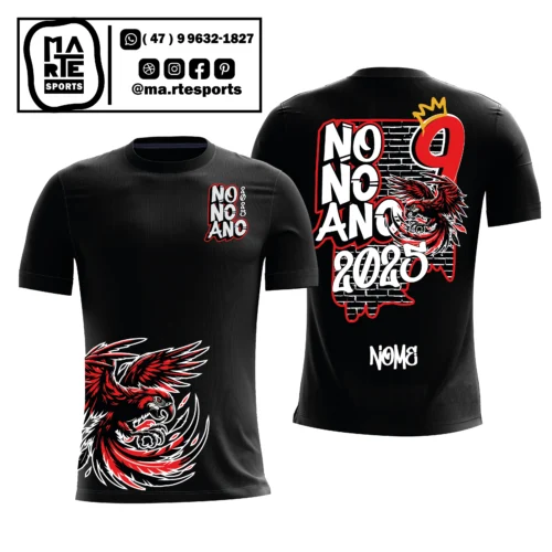 Arte Estampa Camisa Nono Ano Papagaio Arara Vermelha