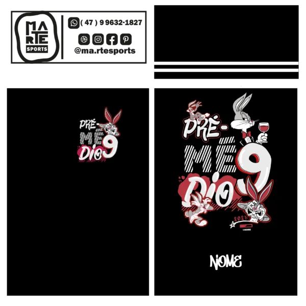 Arte Estampa Camisa Nono Ano Pre Medio Pernalonga - Imagem 2