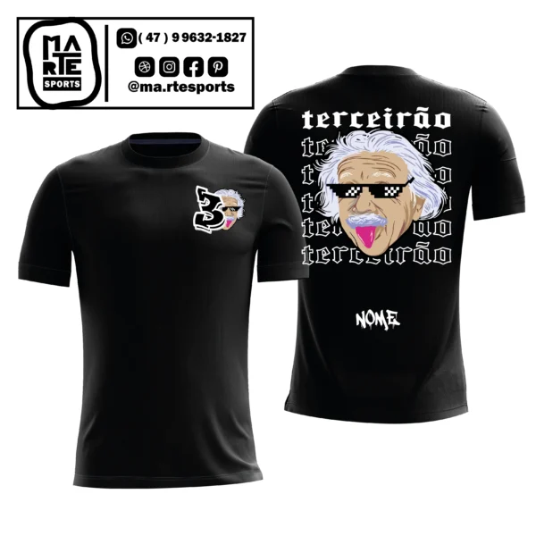 Arte Estampa Camisa Terceirão Albert Einstein