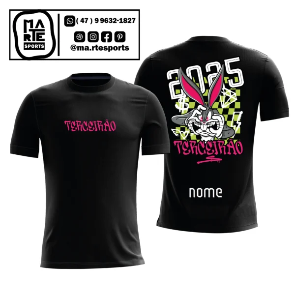 Arte Estampa Camisa Terceirão Coelho Pernalonga