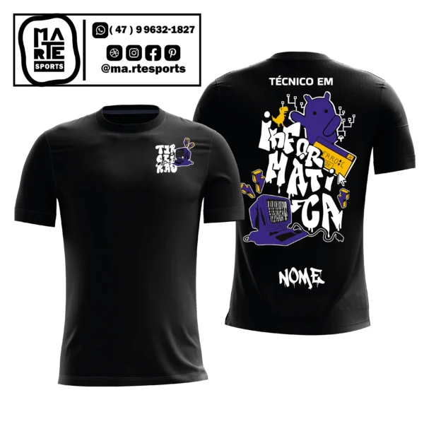 Arte Estampa Camisa Terceirão Informática Ti