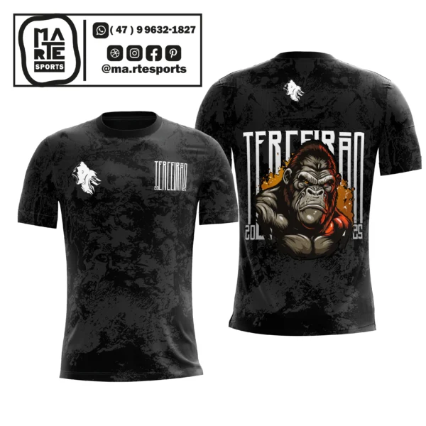 Arte Estampa Camisa Terceirão Macaco Gorila