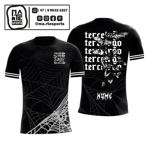 Arte Estampa Camisa Terceirão Morcegos
