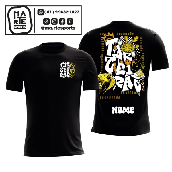 Arte Estampa Camisa Terceirão Onça Tigre Pantera Tenis Cerebro