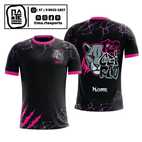 Arte Estampa Camisa Terceirão Pantera Tigre Onça