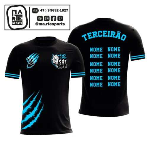 Arte Estampa Camisa Terceirão Tigre Pantera Onça