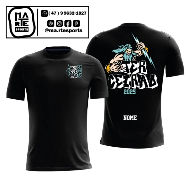 Arte Estampa Camisa Terceirão Zeus Raios